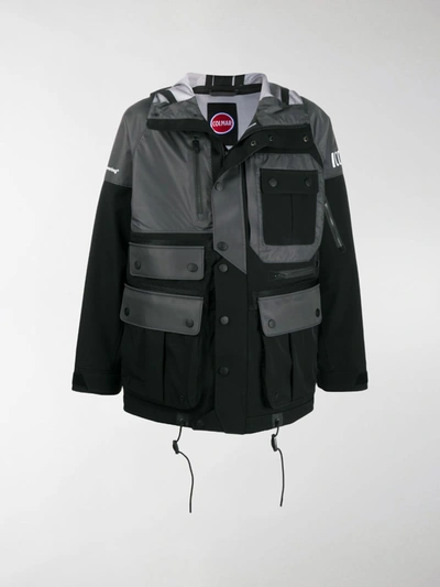Shop White Mountaineering Colour Block Cargo Jacket In Black