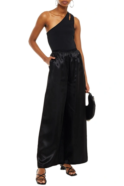 MM6 MAISON MARGIELA SATIN-TWILL WIDE-LEG PANTS 3074457345624503686