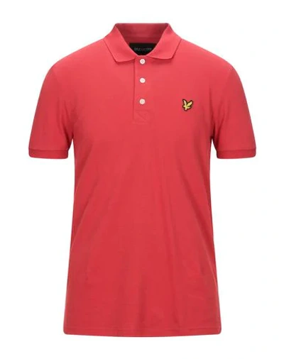 Shop Lyle & Scott Man Polo Shirt Red Size S Cotton