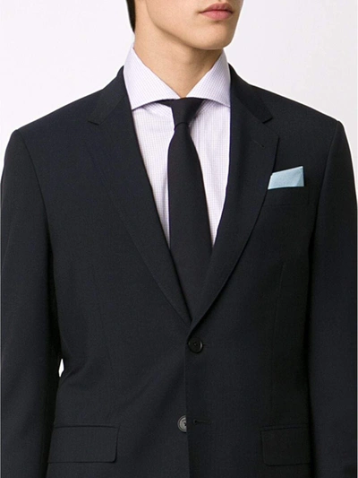 Brunello Cucinelli Satin-finish Pointed-tip Tie In Blu