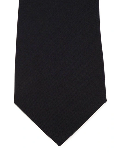Brunello Cucinelli Satin-finish Pointed-tip Tie In Blu