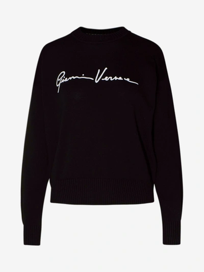 Shop Versace Black Sweater