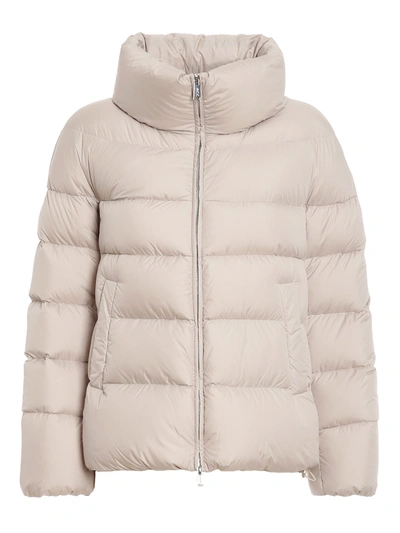 Shop Add Beige Quilted Puffer Jacket In Light Beige