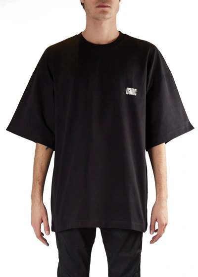 Shop Oamc Oversized T-shirt With Print In Black