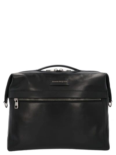 Shop Alexander Mcqueen Messenger In Black