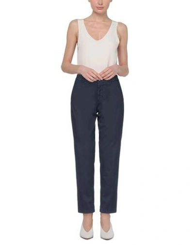 Shop Berwich Woman Pants Midnight Blue Size 4 Cotton, Elastane