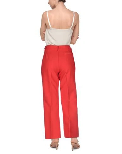 Msgm Woman Pants Red Size 6 Polyester In Red