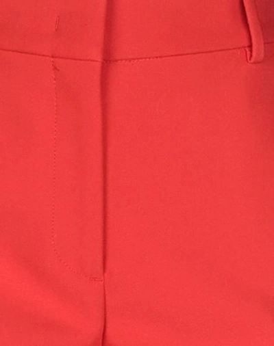 Msgm Woman Pants Red Size 6 Polyester In Red