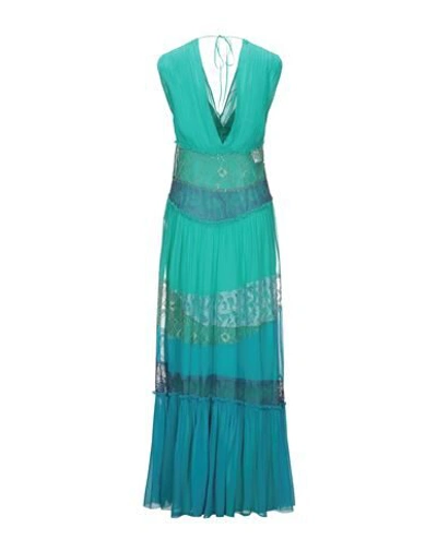 Alberta Ferretti Long Dresses In Turquoise