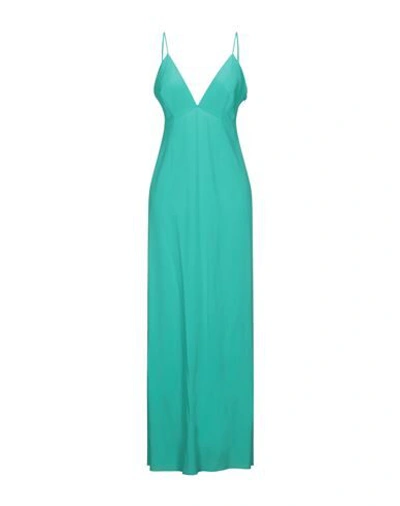 Alberta Ferretti Long Dresses In Turquoise