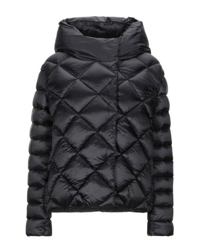 Shop 313 Tre Uno Tre Synthetic Down Jackets In Black