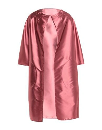 Shop Gianluca Capannolo Overcoats In Pastel Pink