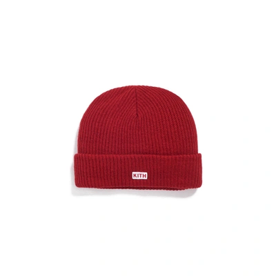 Pre-owned Kith Classic Beanie (fw20) Scarlet