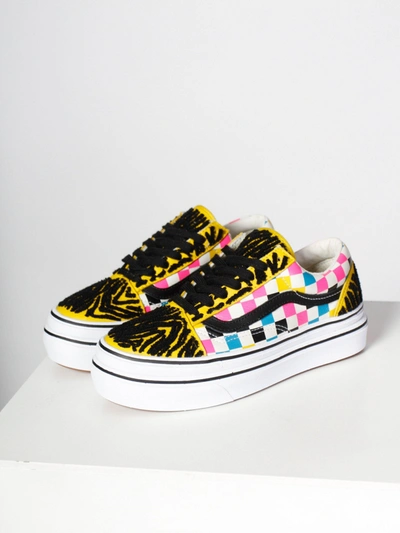 Shop Vans Ua Super Comfycush Old Skool In Tiger Check