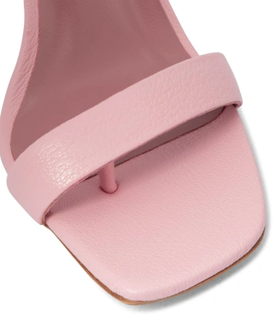 Shop By Far Lotta Leather Slingback Sandals In Pink