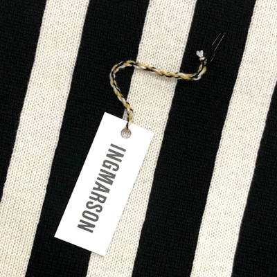 Ingmarson Leopard With Stripes Wool & Cashmere Scarf