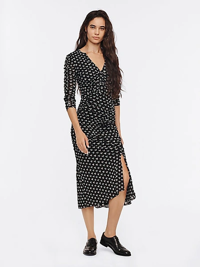 Briella ruched mesh clearance dress