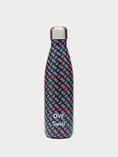 Shop Diane Von Furstenberg Swell Water Bottle In 3d Chain Black