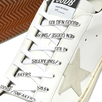 Shop Golden Goose Hi Star Leather Sneaker In White