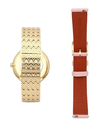 Shop Missoni Wrist Watch In Gold