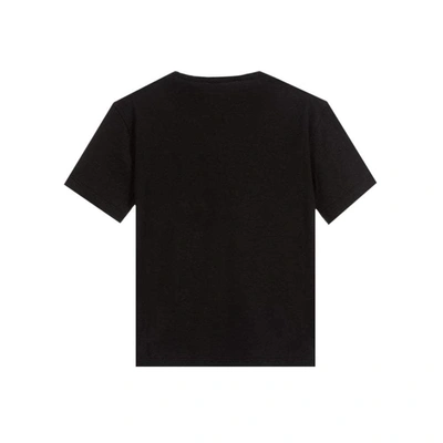 Shop Dolce & Gabbana Crown Cotton T-shirt In Black