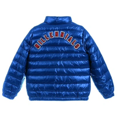 Shop Dolce & Gabbana Kids Logo Puffer Jacket