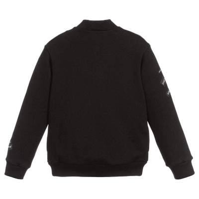 Shop Dolce & Gabbana Kids Zip Up Sweatshirt In Black
