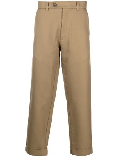 Shop Société Anonyme Cropped Tailored Trousers In Neutrals