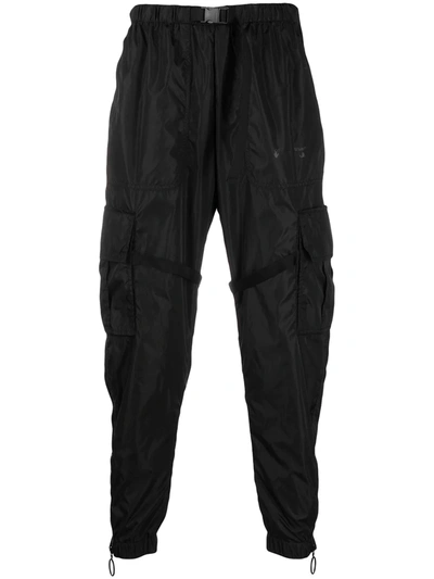 Shop Off-white Arrows Motif Cargo Trousers In Black