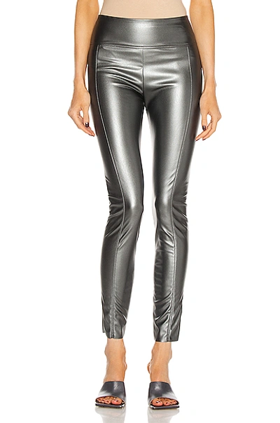 Shop Wolford Estelle Shine Legging In Anthracite