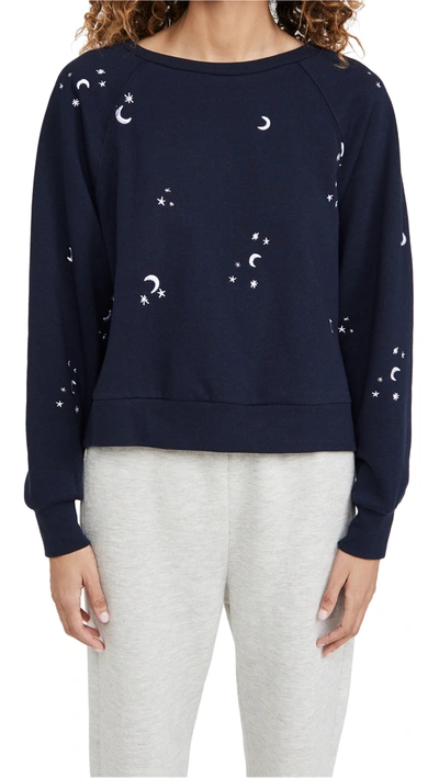 Shop Honeydew Intimates Over The Moon Sweatshirt In Polar