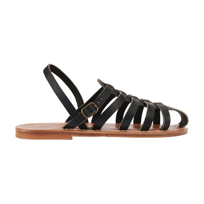 Shop Kjacques Picte Sandals In Noir