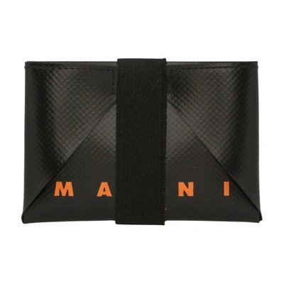 Shop Marni Pvc Tribeca Bag In Black Eclipse
