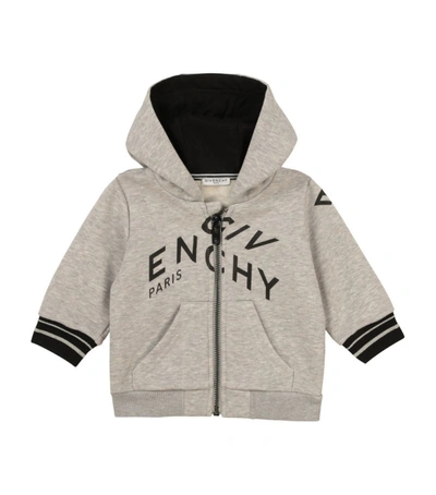 Shop Givenchy Kids Abstract Logo Zip-up Hoodie (6-36 Months)