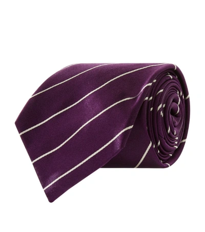 Shop Ralph Lauren Satin Stripe Tie