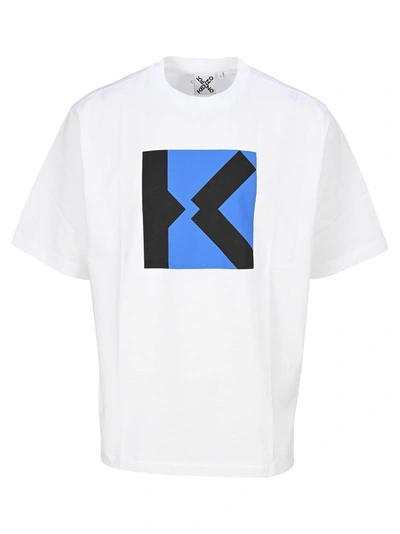 Shop Kenzo Sport Blocked K Oversize T-shirt In White