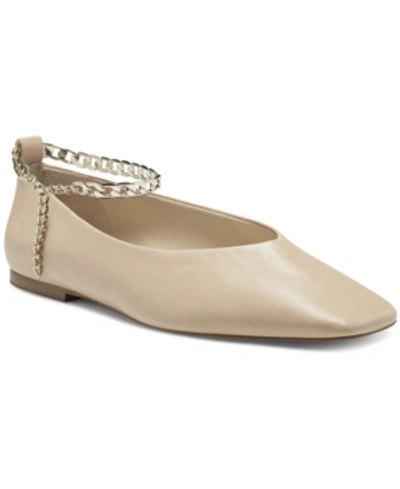Vince Camuto Women's Latenla Ankle Chain Ballet Flats Women's Shoes In  Biscuit | ModeSens
