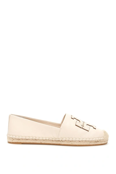 Shop Tory Burch Ines Leather Espadrilles In New Cream Gold