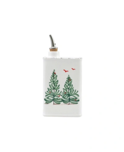 Vietri Lastra Holiday Olive Oil Can In Handpainted