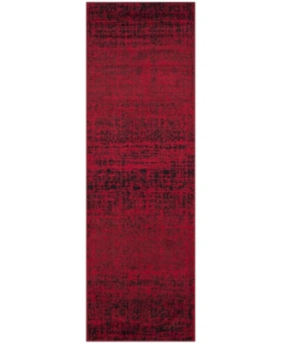 Shop Safavieh Adirondack 116 Red And Black 2'6" X 8' Runner Area Rug