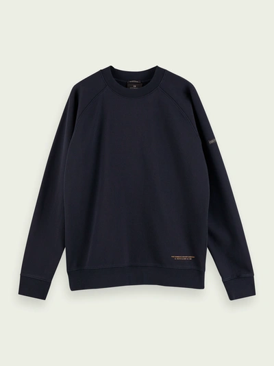 Shop Scotch & Soda Cotton Sweatshirt In Black