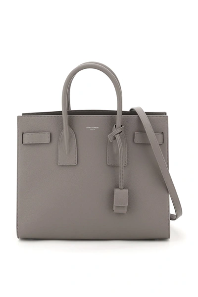 Shop Saint Laurent Small Sac De Jour Bag In Grey