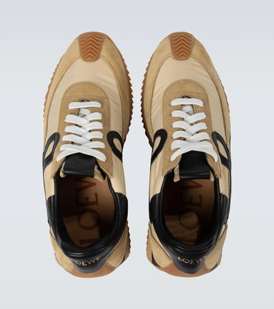 Shop Loewe Flow Runner Sneakers In Brown