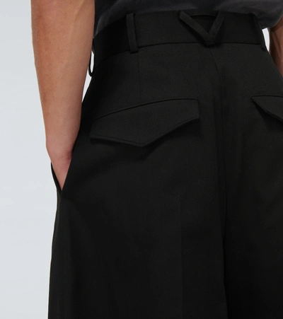 Shop Bottega Veneta Pleated Shorts In Black