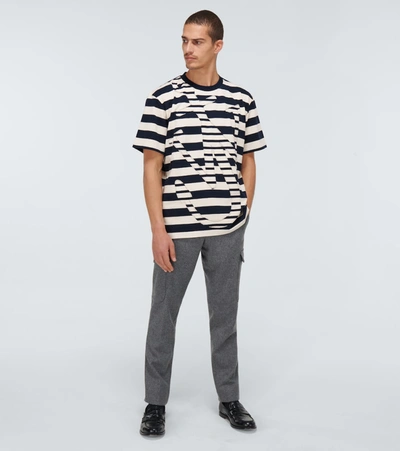 Shop Jw Anderson Oversized Anchor T-shirt In Blue