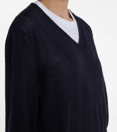 Shop The Row Stockwell Cashmere Sweater In Blue