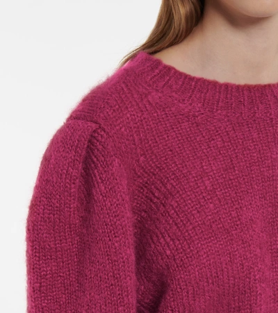 Shop Isabel Marant Emma Mohair And Wool-blend Sweater In Pink