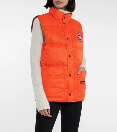 Shop Canada Goose Freestyle Down Vest In Orange