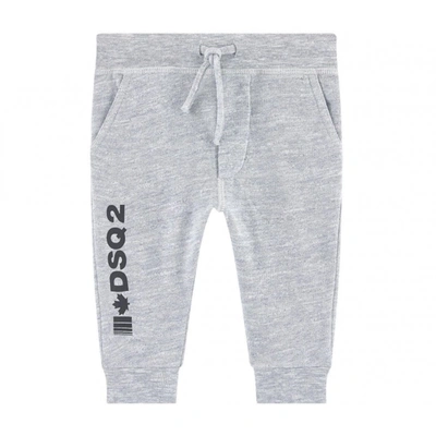 Shop Dsquared2 Baby Cotton Joggers Size: 6 Months, In Grey