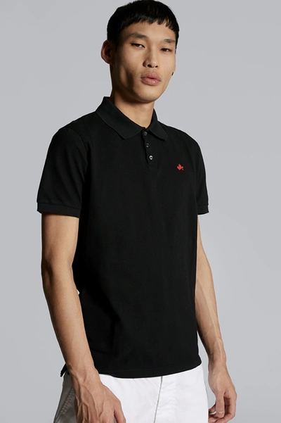 Shop Dsquared2 Men Polo Shirt In Black